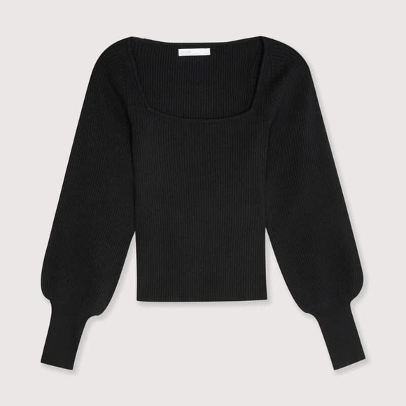 **SOLD on Depop** Oak + Fort Square Neck Sweater - Picture 2 of 4